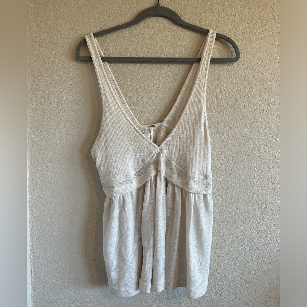 Free People loose fit white tank